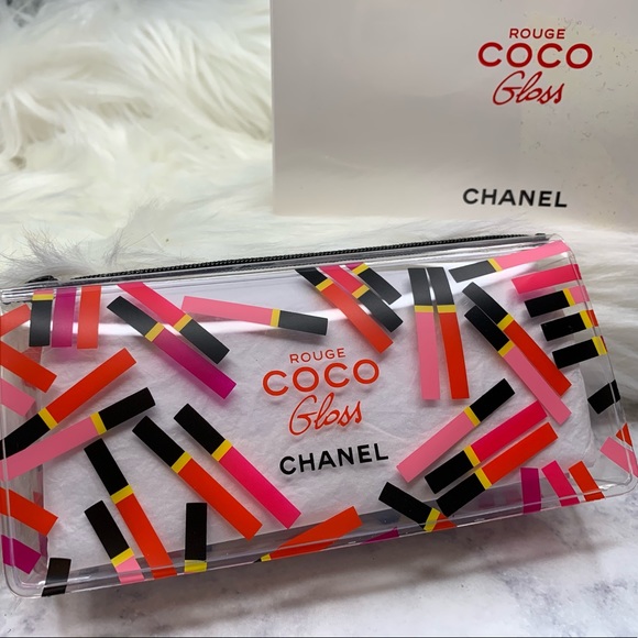 CHANEL Handbags - CHANEL Coco Rouge Gloss Clear see-through Bag